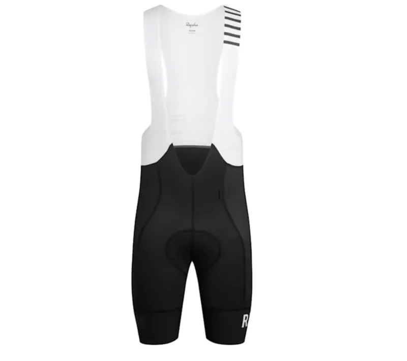 Rapha Mens Pro Team Bib Shorts II - Regular Black/White X-Large